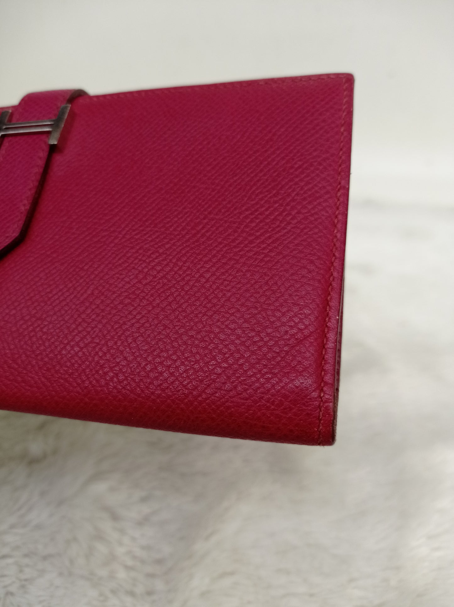 Hermes Bearn Wallet Epsom Rubish PHW #T
