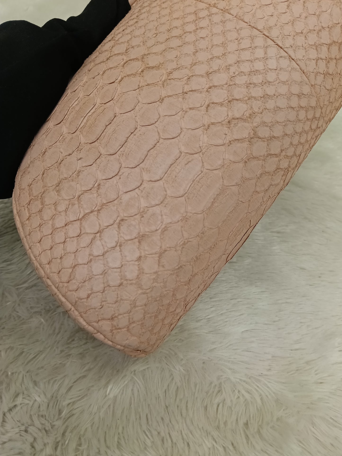 Chanel Timeless Clutch Python Pink Peach SHW #14