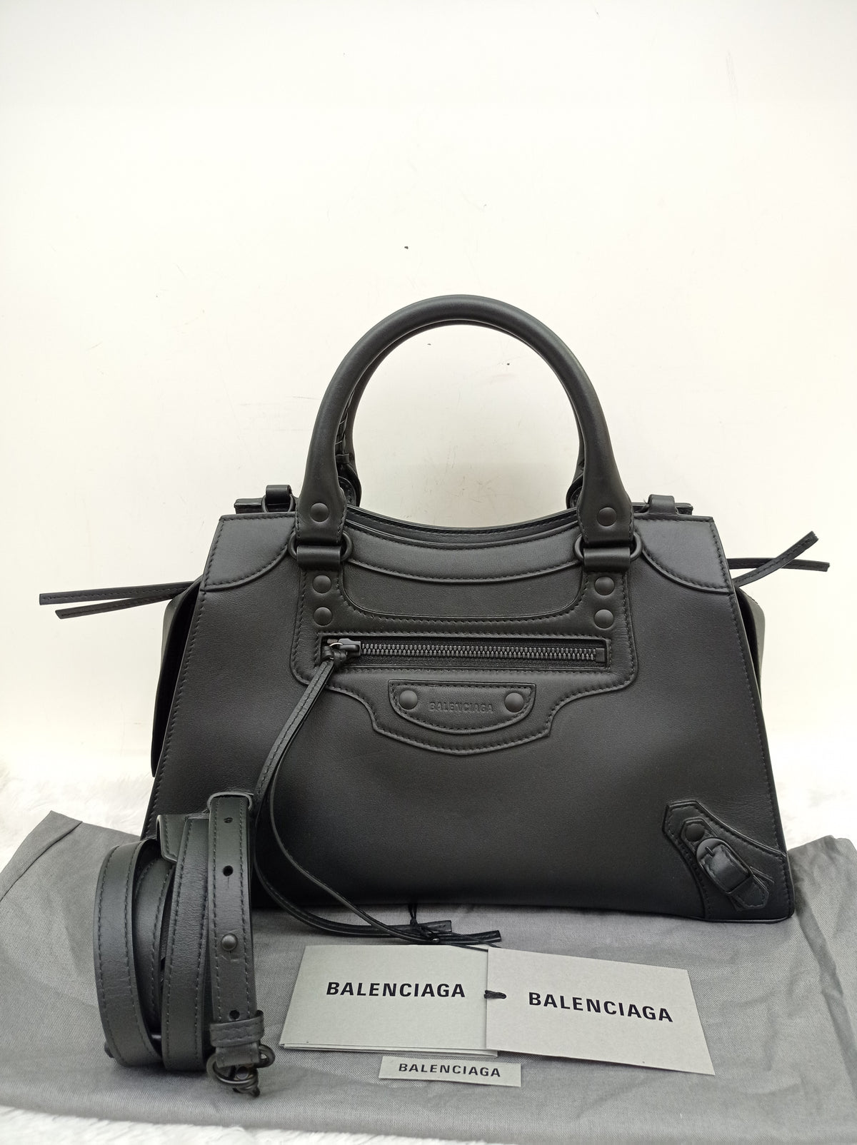 Balenciaga Neo City Classic Small Calfskin All Black 2020