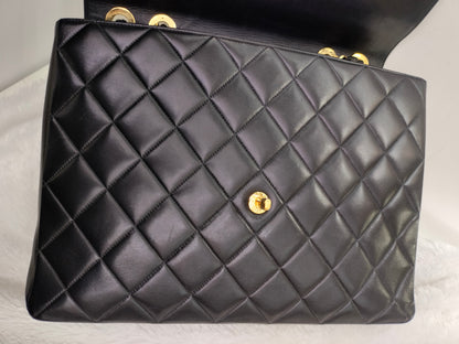 Chanel Maxi Lamb Vintage Black GHW SF #2