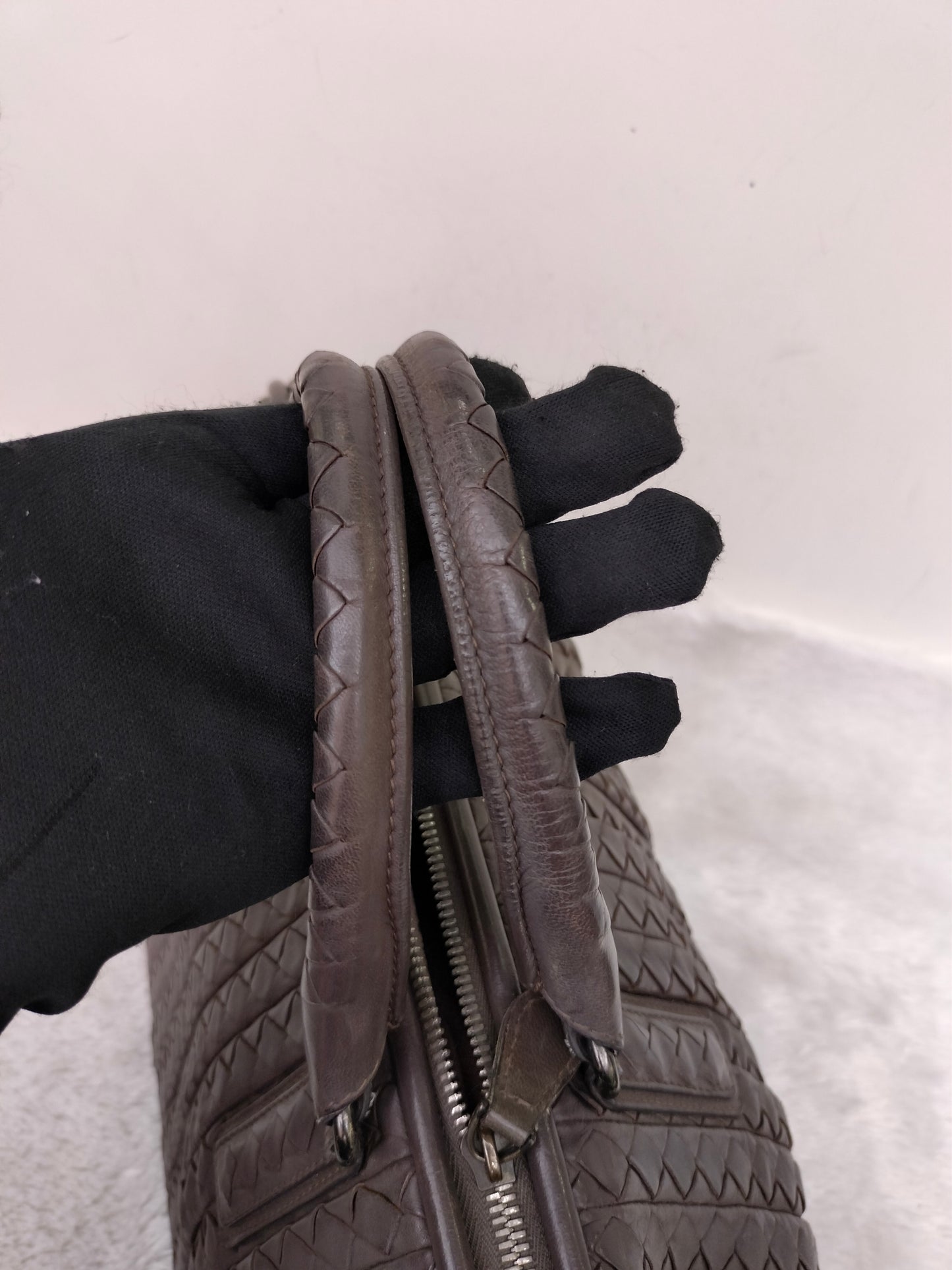 Bottega Veneta Intrecciato Doctor Bag Dark Grey RHW 2009