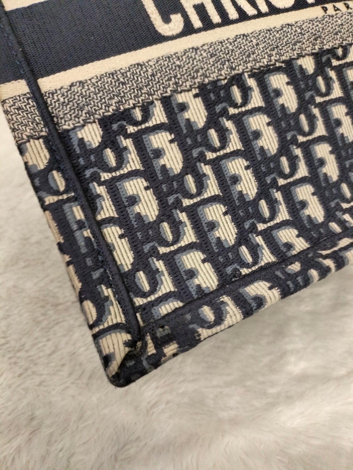 Dior Tote Book Medium Oblique Navy 2018