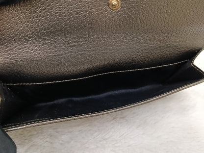 Gucci Wallet Continental D-Ring Canvas Beige Silver GHW 2007