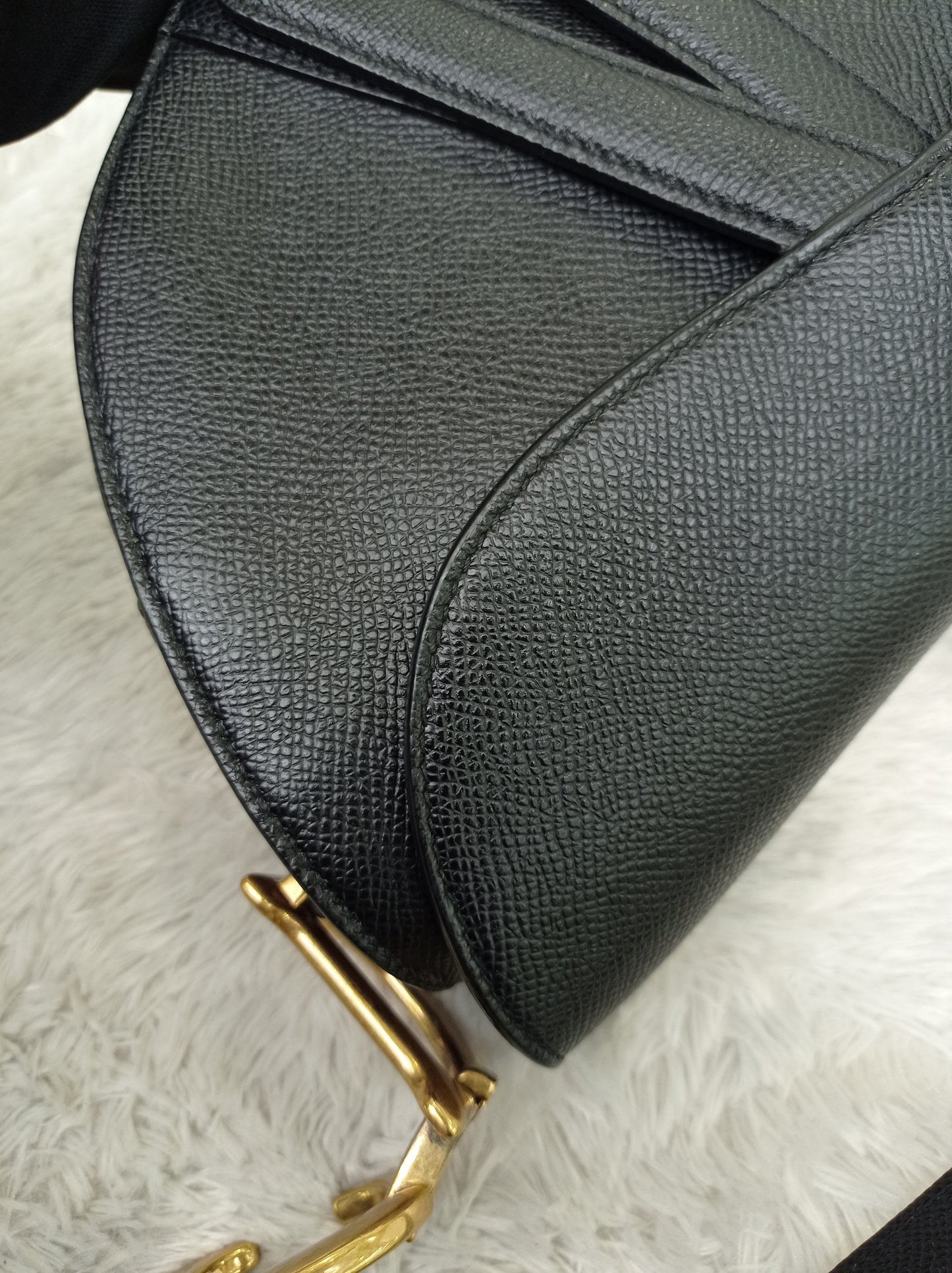 Dior Saddle Medium Grained Black GHW 2021