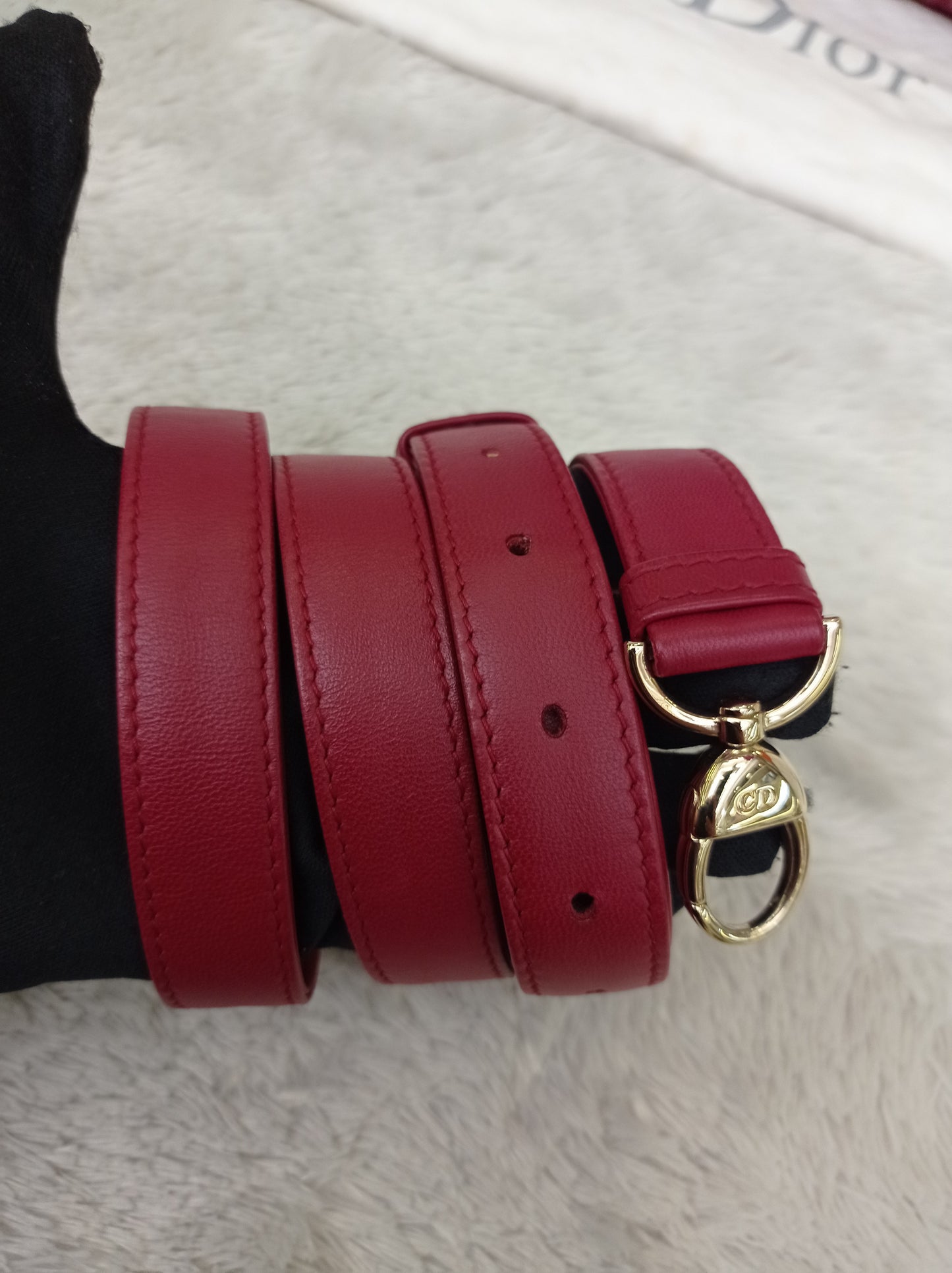 Lady Dior Medium Lamb Wine GHW 2017