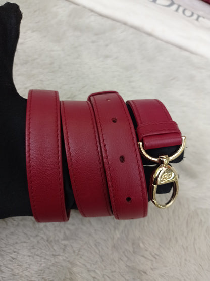 Lady Dior Medium Lamb Wine GHW 2017