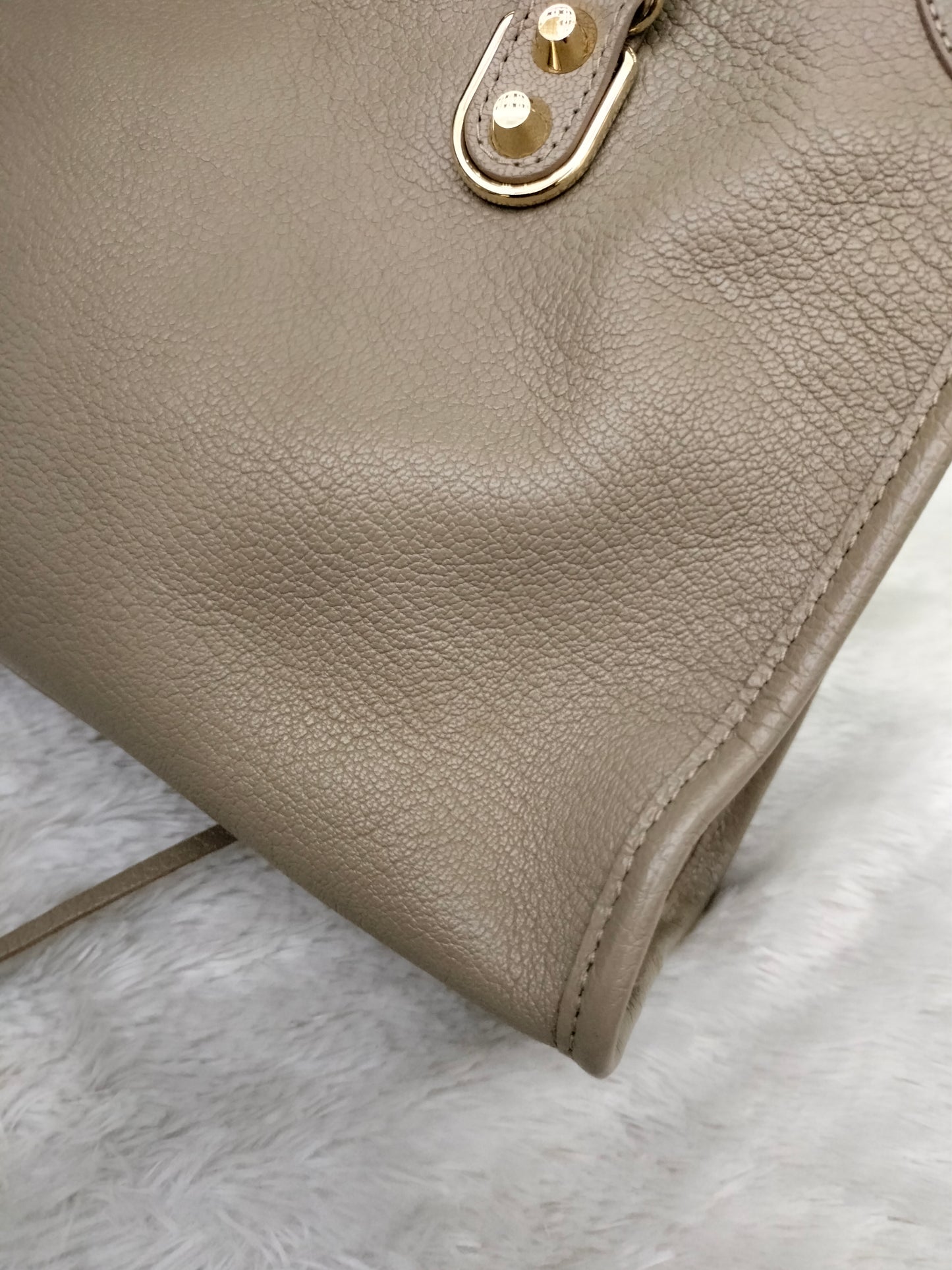 Balenciaga Small City Edge Taupe GHW 2017