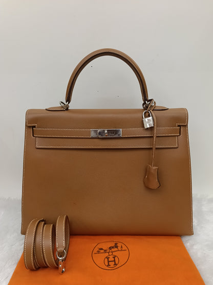 K35 Epsom Sellier Gold PHW #J square