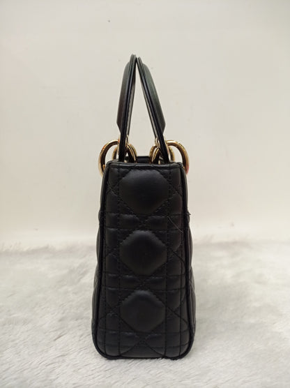 Lady Dior Mini Lamb Black GHW 2018