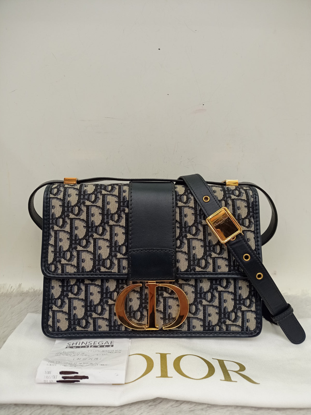 Dior Montaigne 30 Oblique Navy GHW 2019