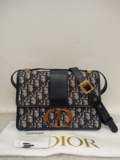 Dior Montaigne 30 Oblique Navy GHW 2019