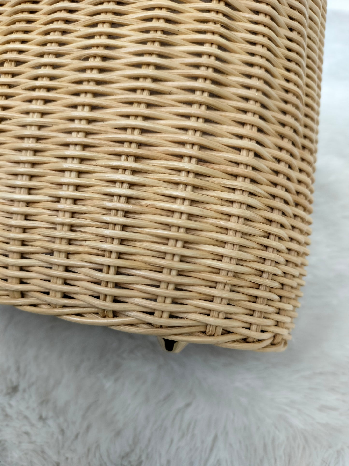 Prada Midollino Canapa Naturale Bianco GHW