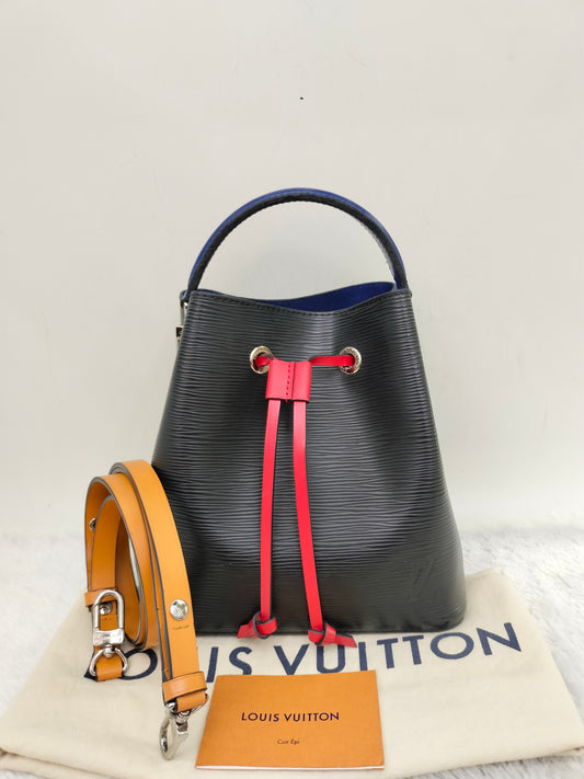 LV Neo Noe BB Epi Black Red Blue Safran 2019