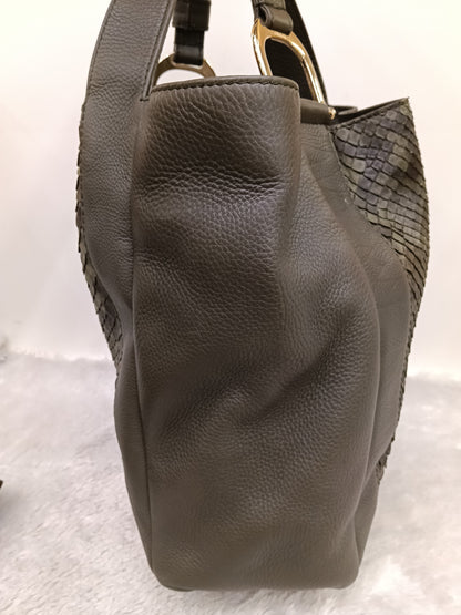 Gucci Tote Greenwich Medium Python Khaki GHW