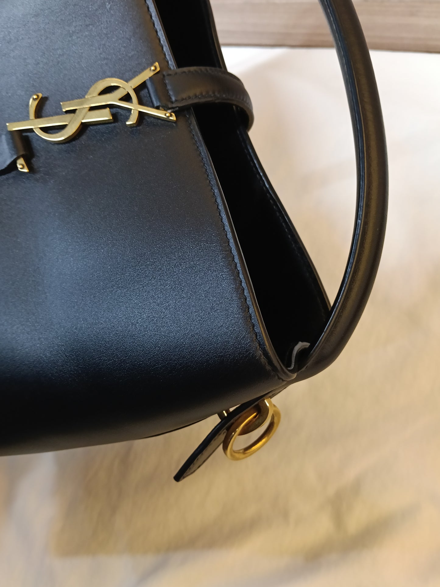 YsL Le37 Small Calfskin Black GHW 2023