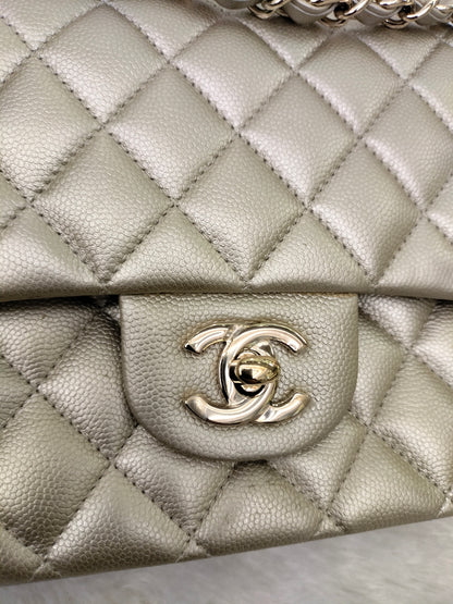 Chanel Medium Caviar Champagne GHW DF #23