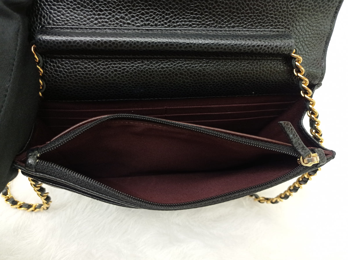 Chanel WOC Caviar Black GHW #27