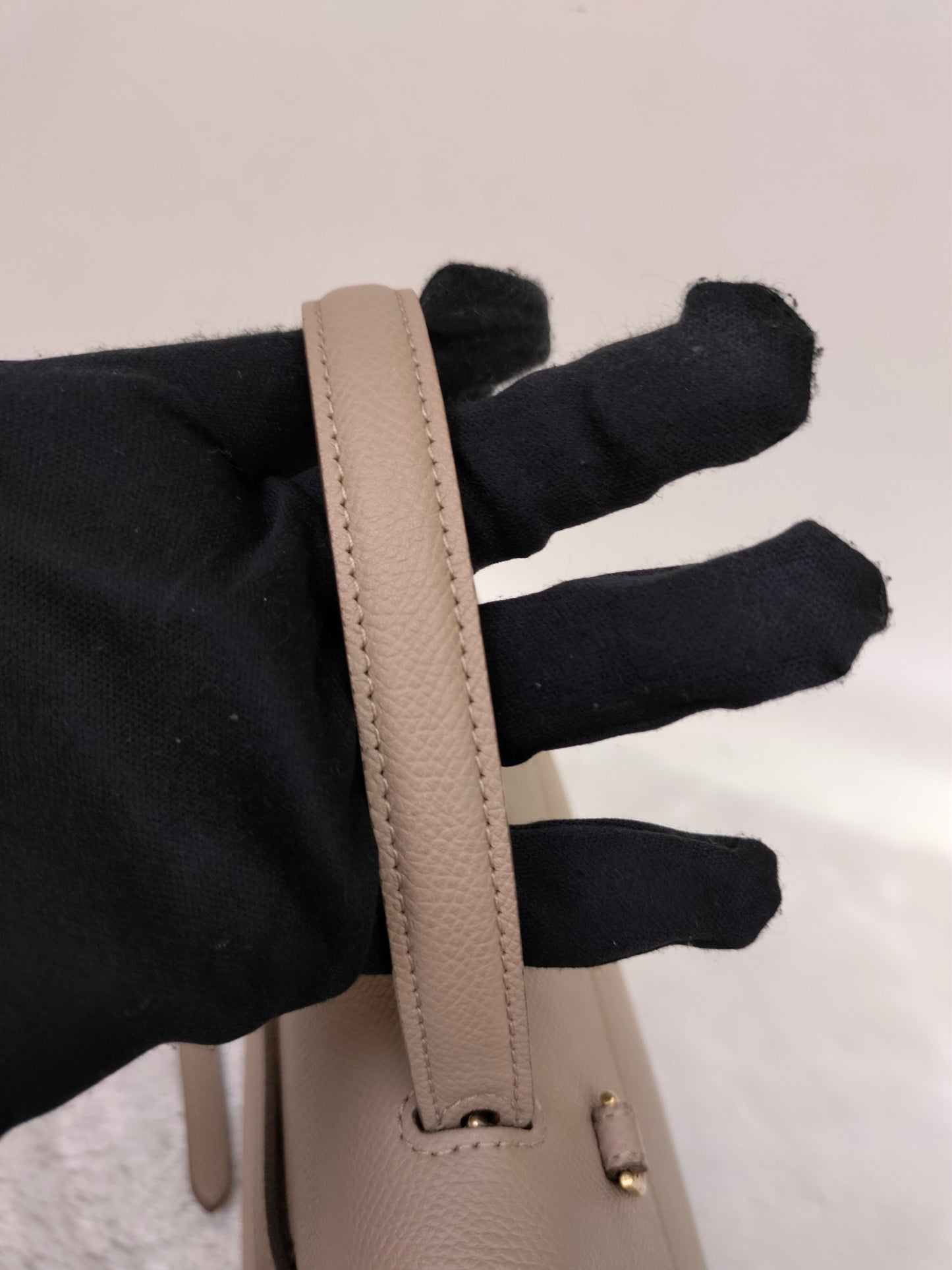 Celine Nano Belt Grained Taupe GHW 2019
