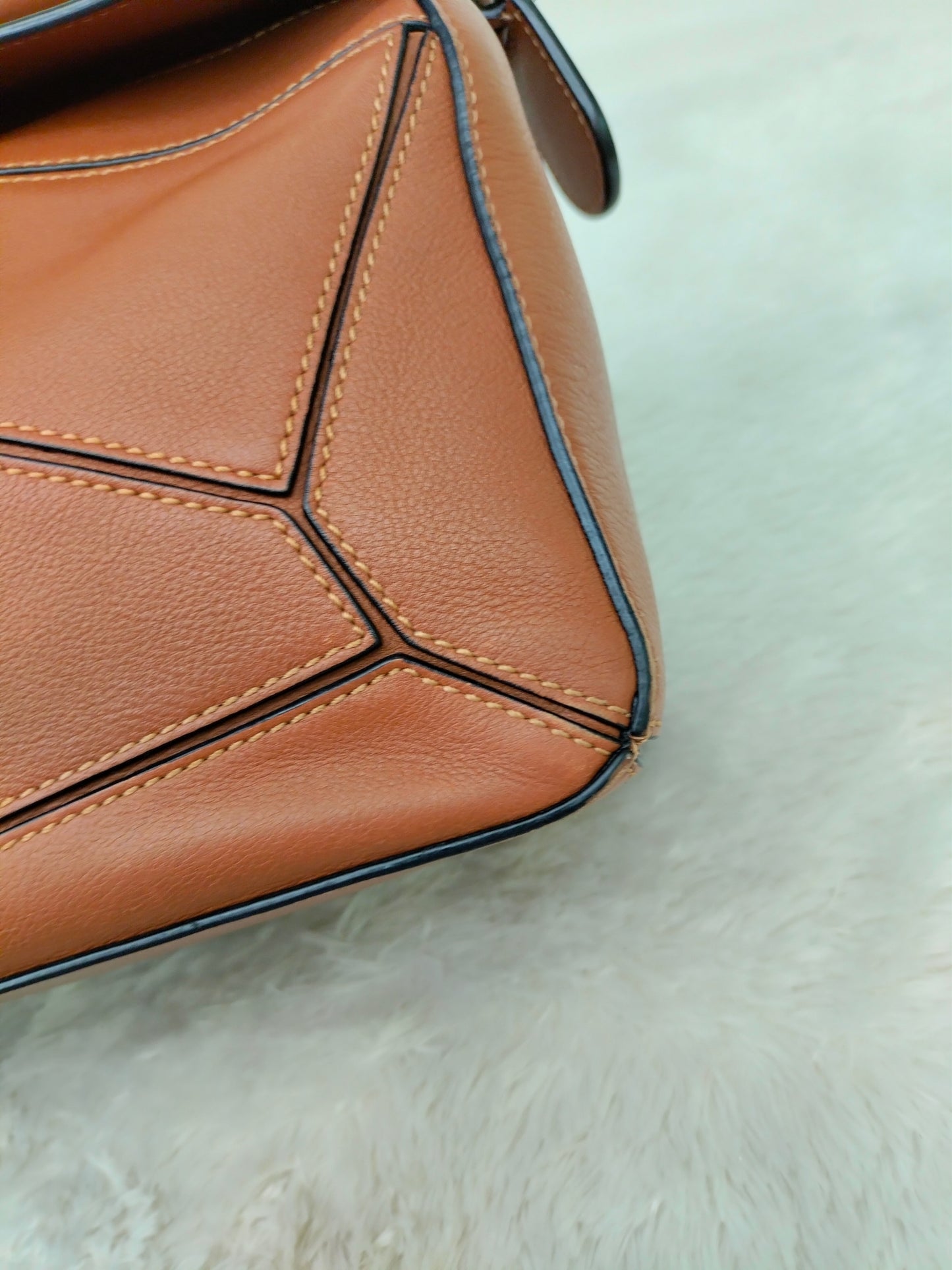 Loewe Puzzle Small Tan SHW 2019