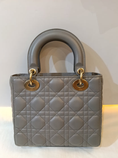Lady Dior Small Lamb Grey GHW 2019