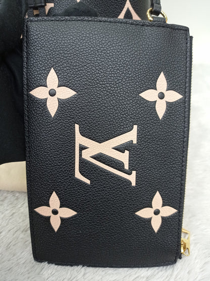 LV Neo Noe MM Monogram Empreinte Noir Creme (CHIP)