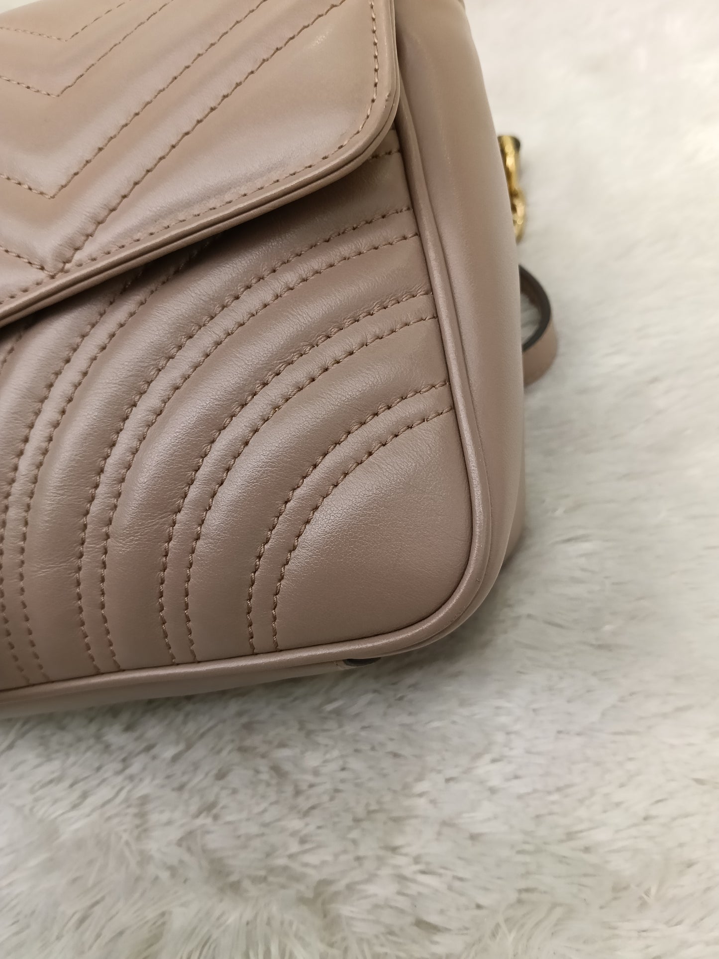 Gucci Marmont Small Nude GHW