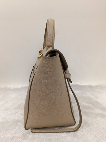 Celine Micro Belt Grained Light Taupe GHW 2021
