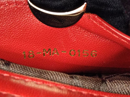Dior Lady D'Joy Medium Lamb Red GHW 2016