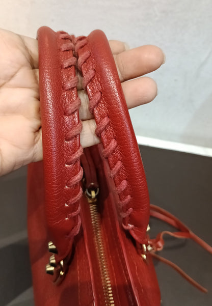 Balenciaga Small City Edge Red GHW 2017