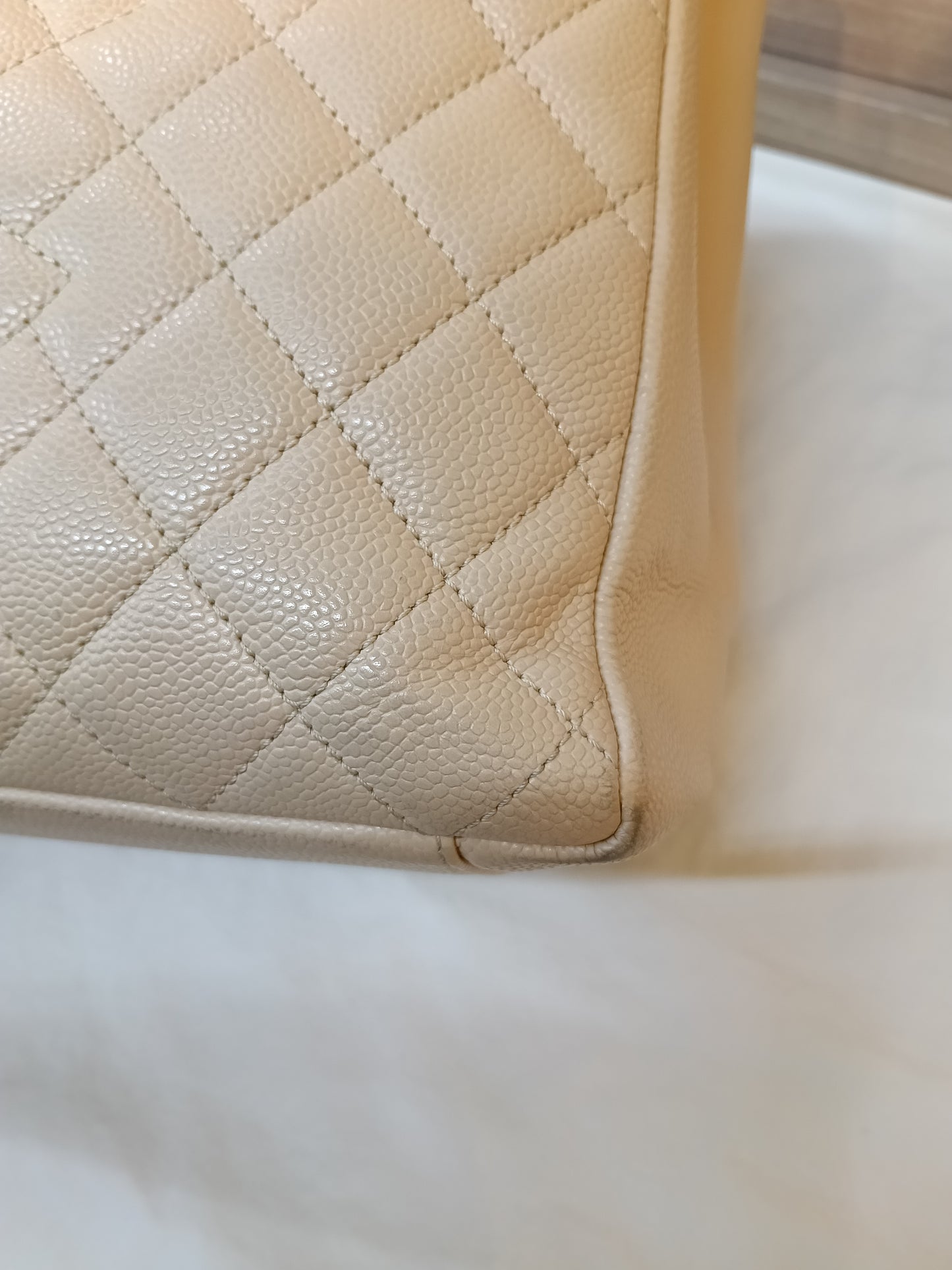 Chanel GST Caviar Beige GHW #16