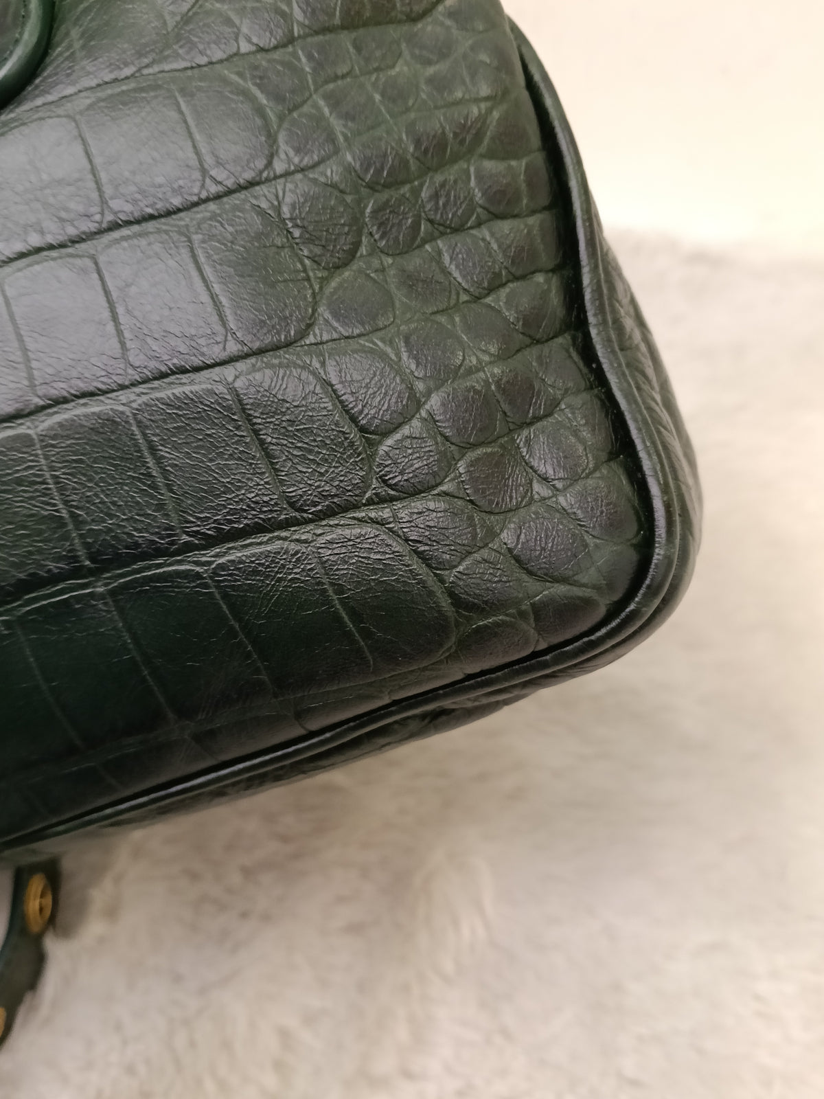 Balenciaga Neo Cagole Small Croco Green RGHW 2023