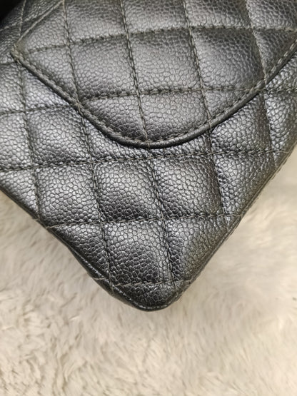 Chanel Medium Caviar Charcoal RHW DF #20