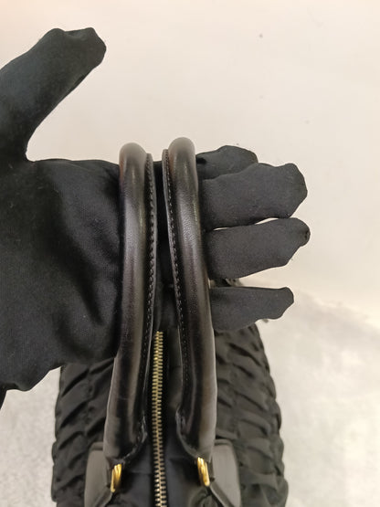 Prada Tessuto Gauffre Nylon Nero GHW
