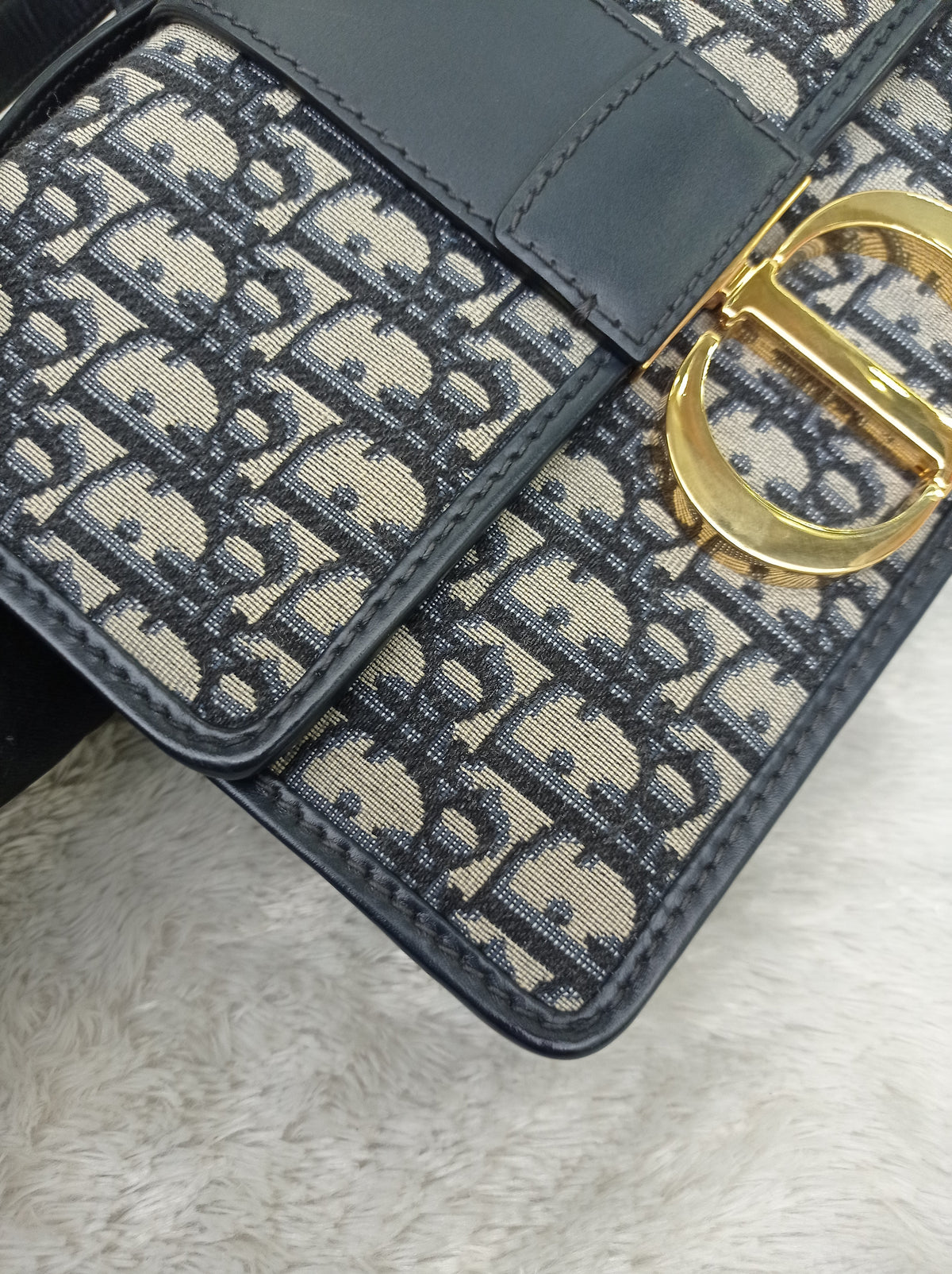 Dior Montaigne 30 Oblique Navy GHW 2019