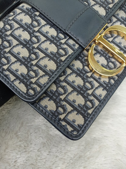 Dior Montaigne 30 Oblique Navy GHW 2019