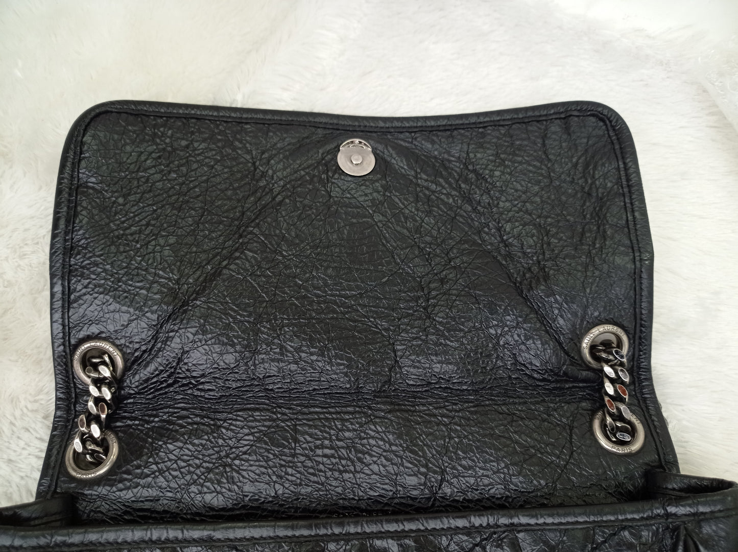 YsL Niki Medium Calfskin Black RHW 2018