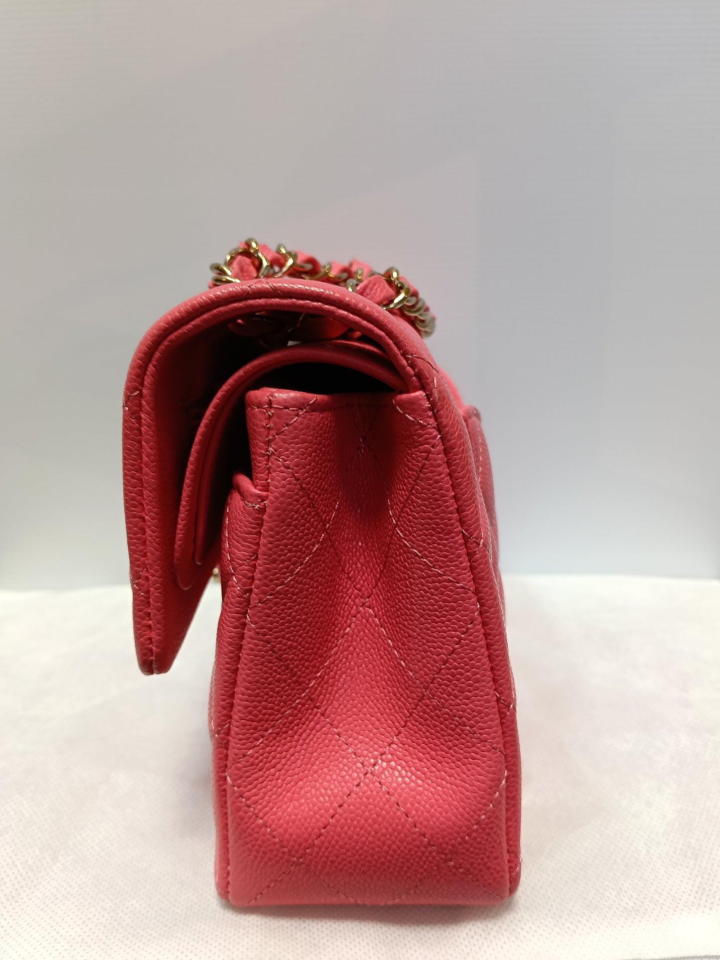 Chanel Small Caviar Pink GHW DF (CHIP)