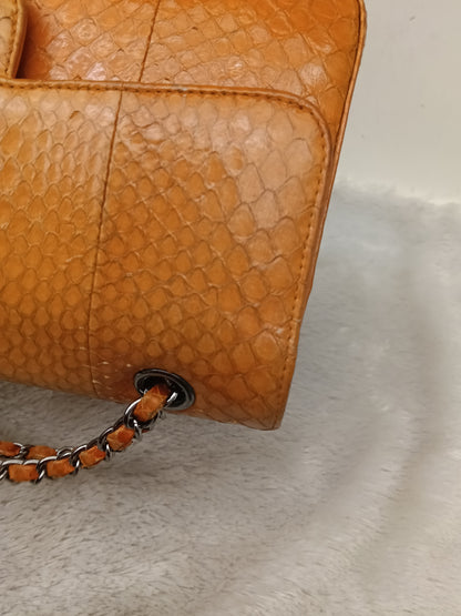 Chanel Medium Exotic Python Orange RHW DF #19
With holo, holo checker, dustbag