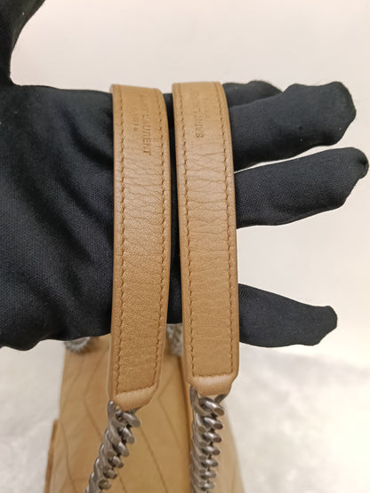 YsL Niki Medium Calfskin Dark Beige RHW 2020