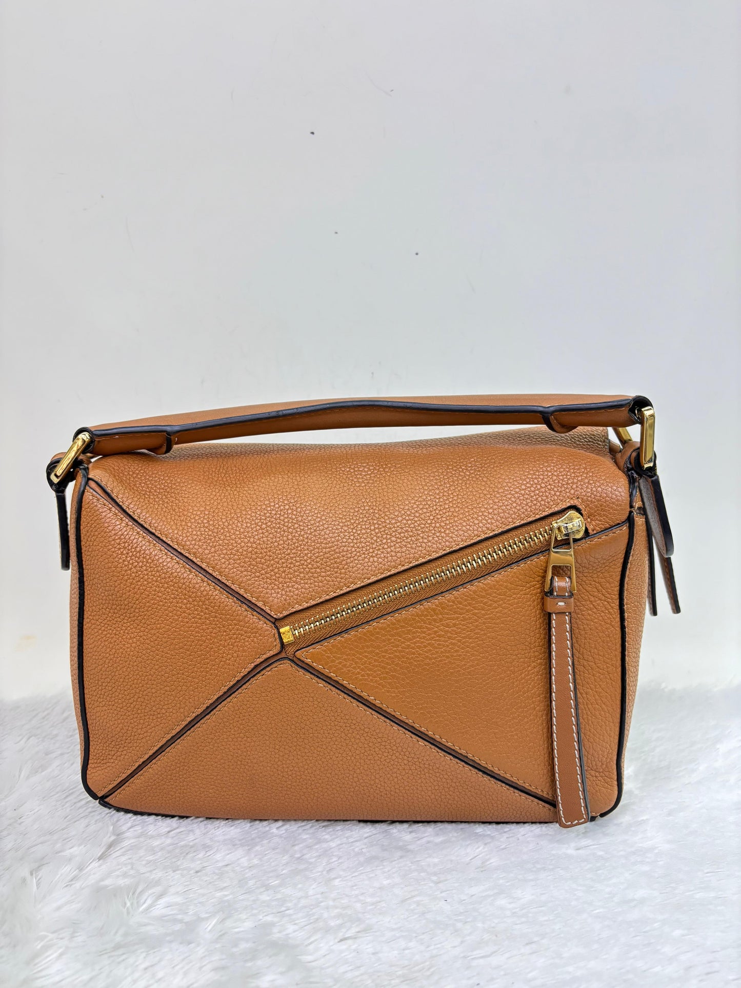 Loewe Puzzle Small Grained Tan GHW 2019