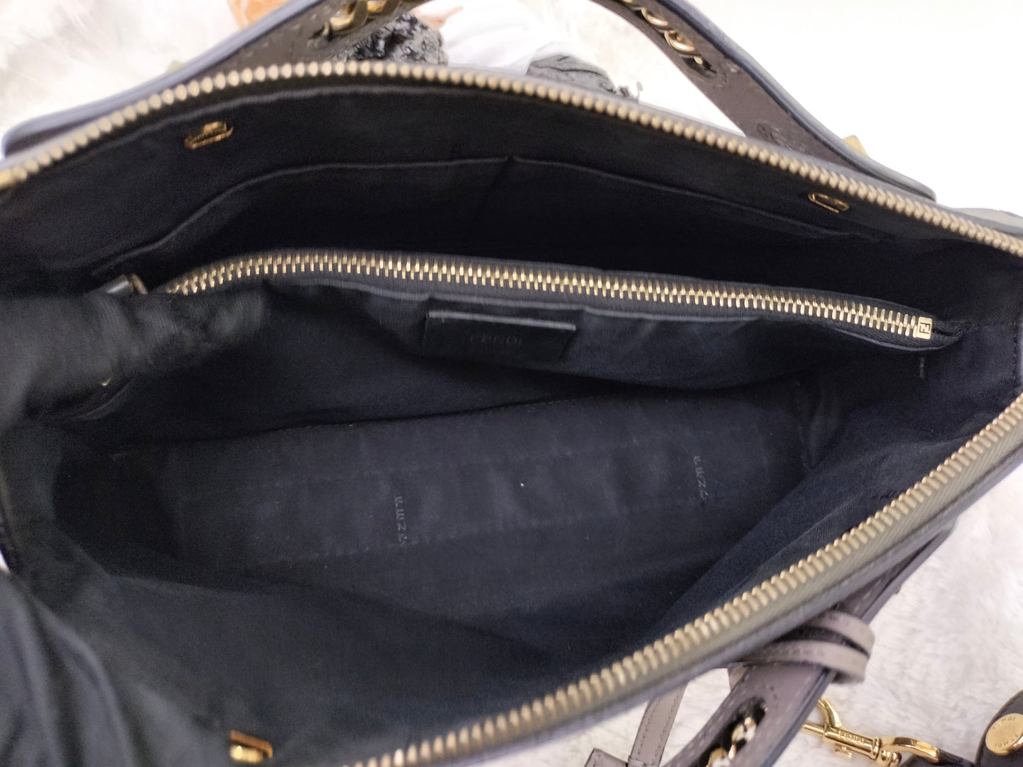Fendi BTW Medium Black Chain GHW
