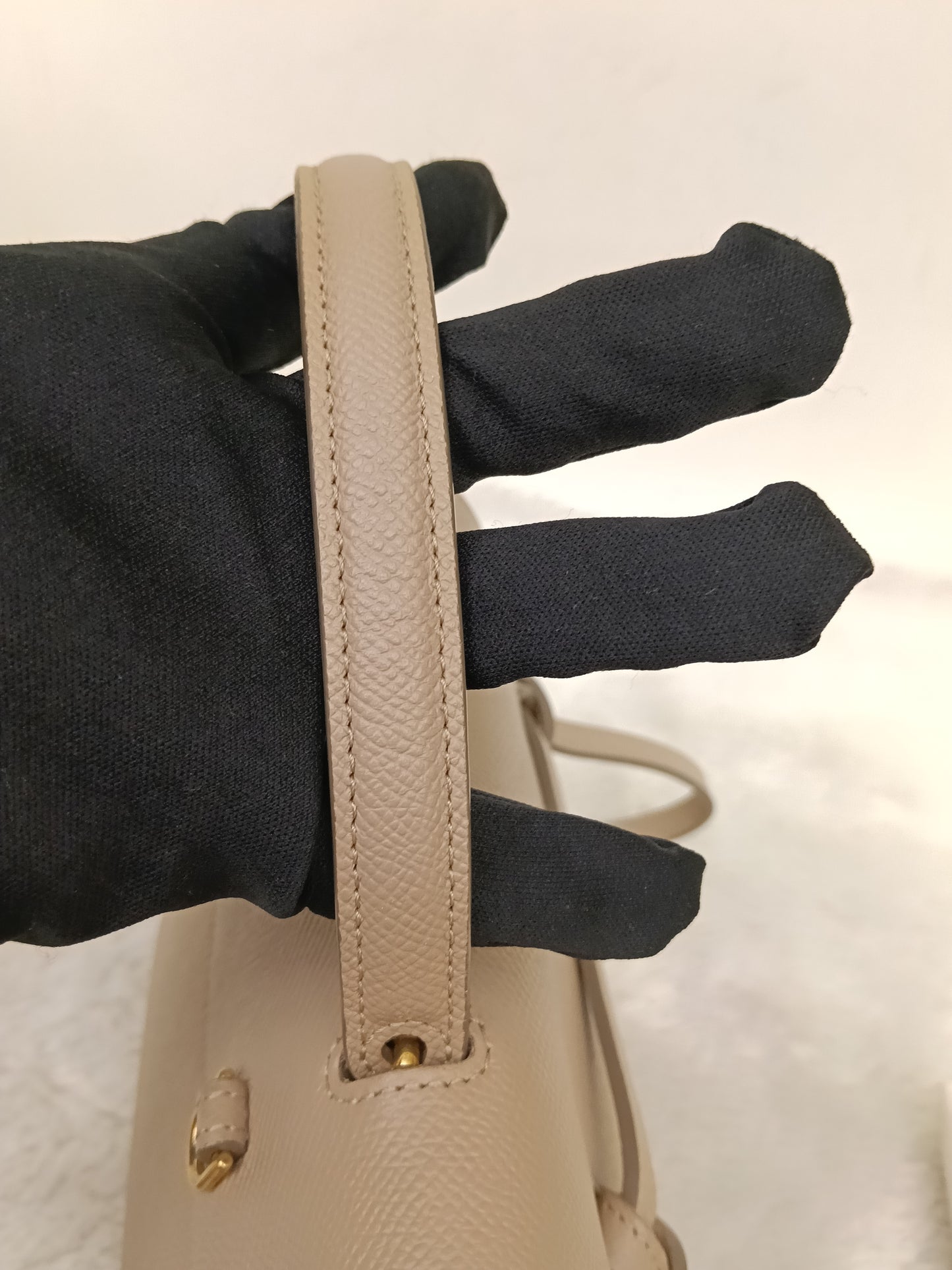 Celine Nano Belt Grained Light Taupe GHW 2021