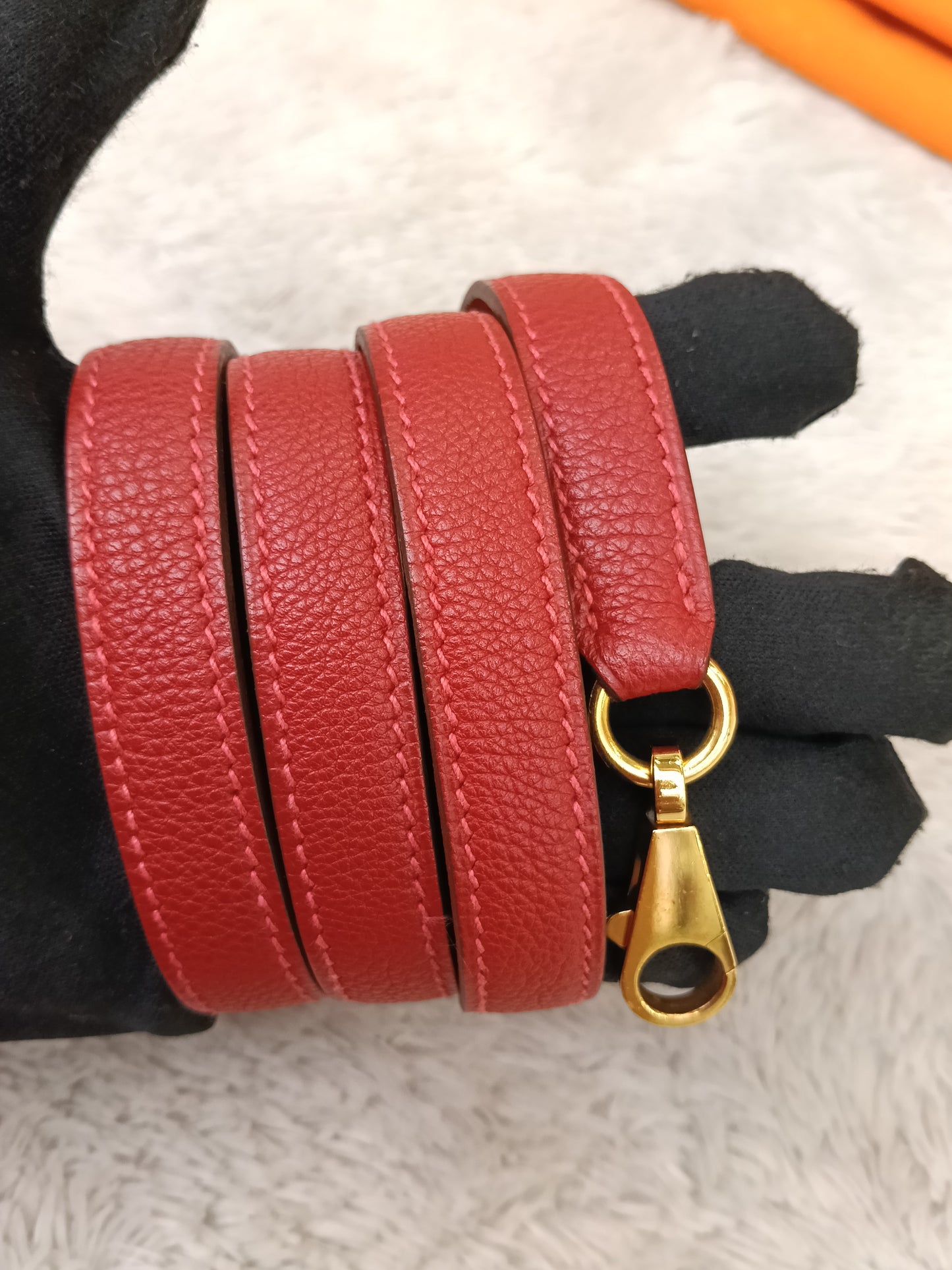 K32 Vibrato Rouge Vif GHW #G square