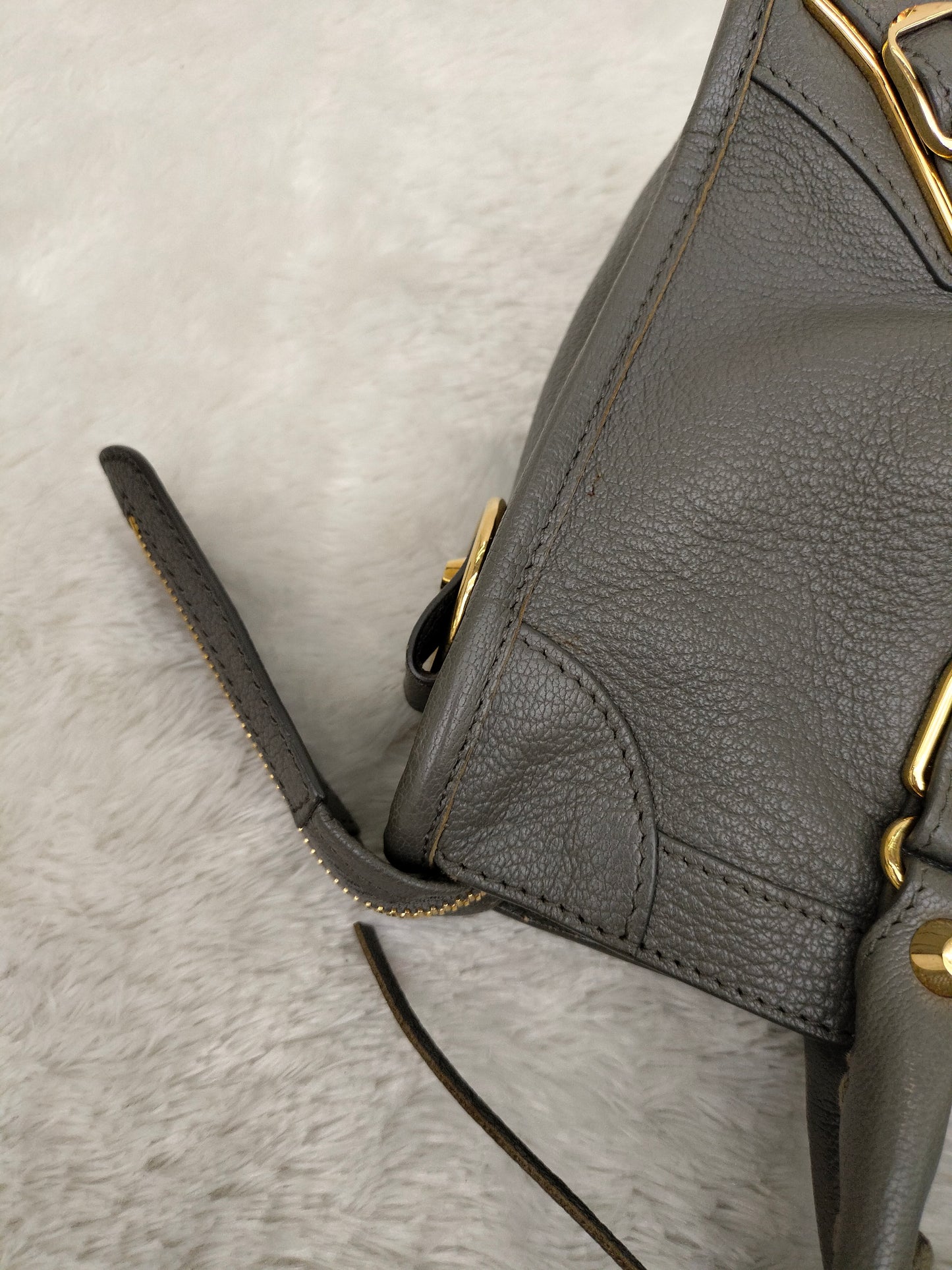 Balenciaga Small City Edge Dark Grey GHW