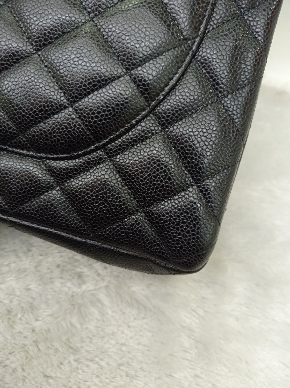 Chanel Maxi Caviar Black GHW DF #14