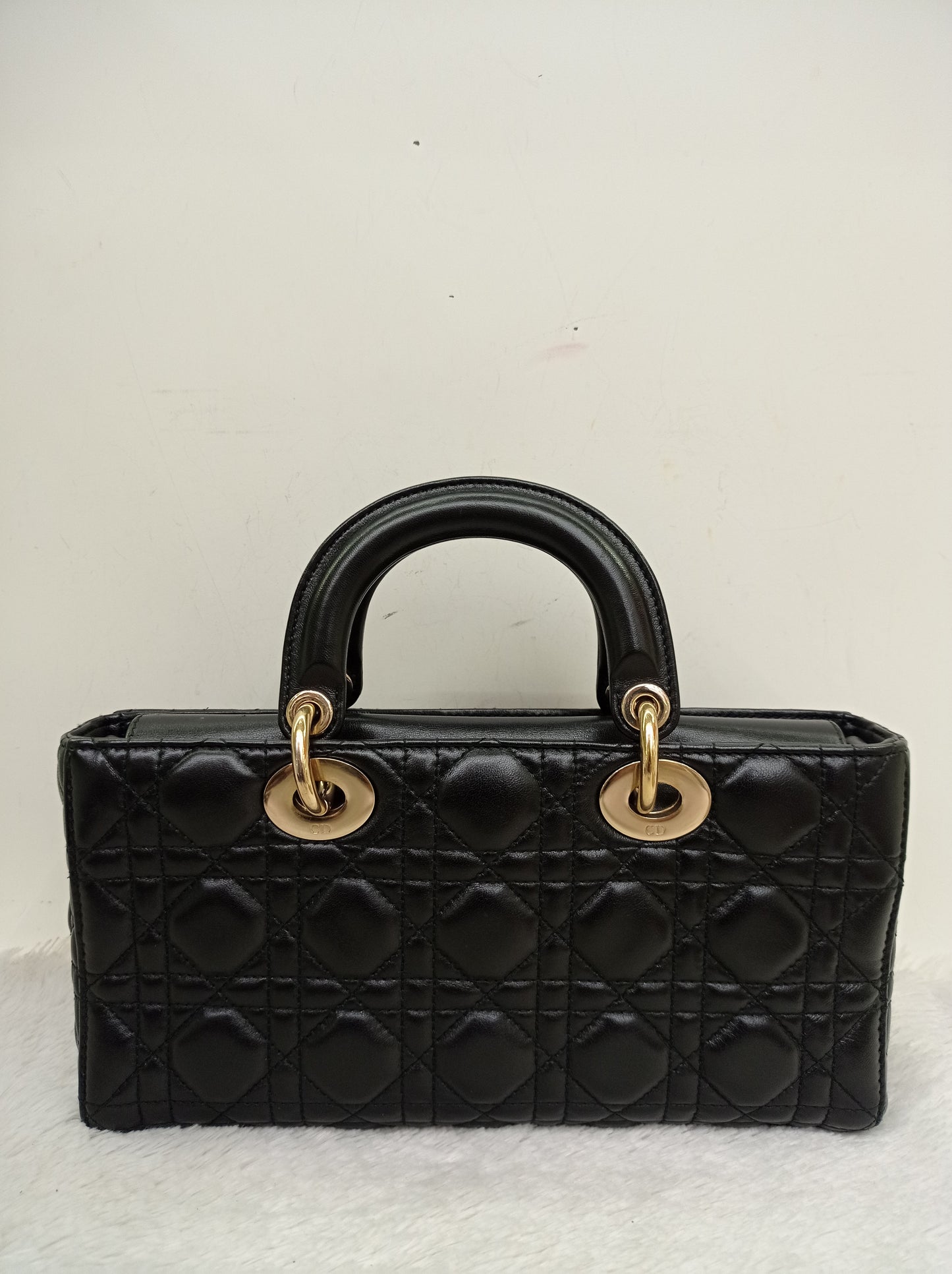 Dior Lady D'Joy Medium Lamb Black GHW 2016