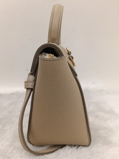 Celine Pico Belt Grained Light Taupe GHW 2020