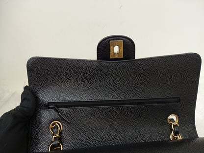 Chanel Medium Caviar Black GHW DF (CHIP)
