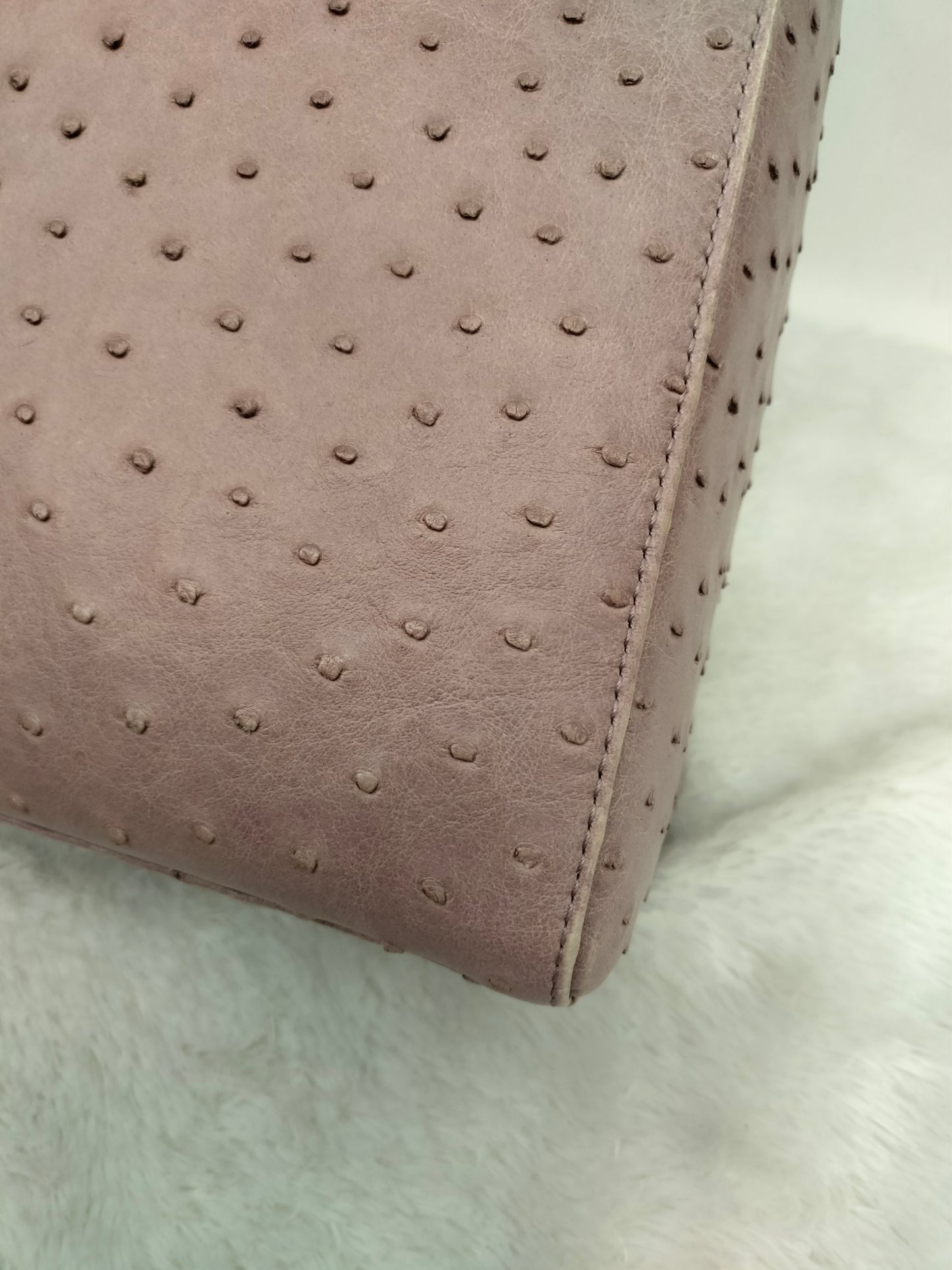 Lady Dior Medium Ostrich Blush Pink SHW 2013