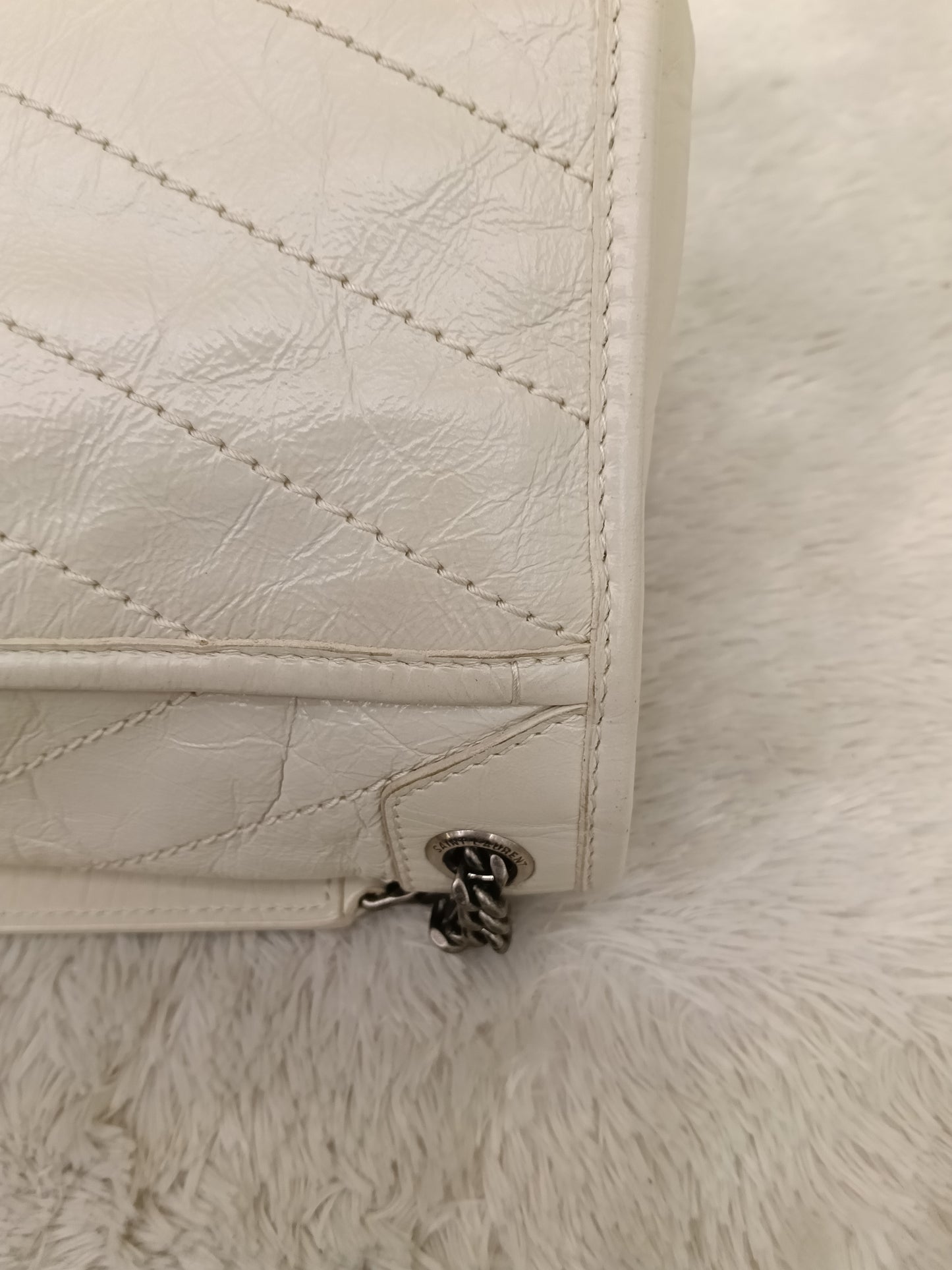 YsL Niki Baby Calfskin Ivory RHW 2022